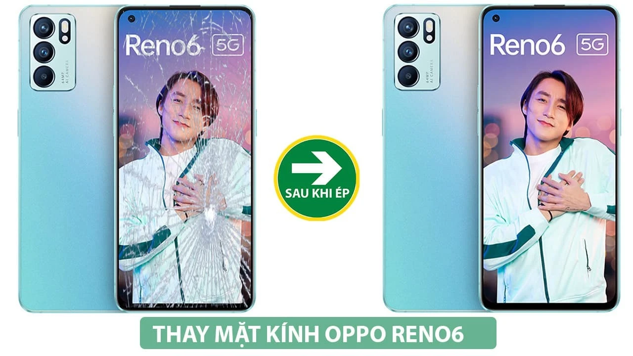 Thay mặt kính điện thoại Oppo Reno6 bị vỡ lấy ngay tại Kim Anh Mobile Đà Nẵng uy tín