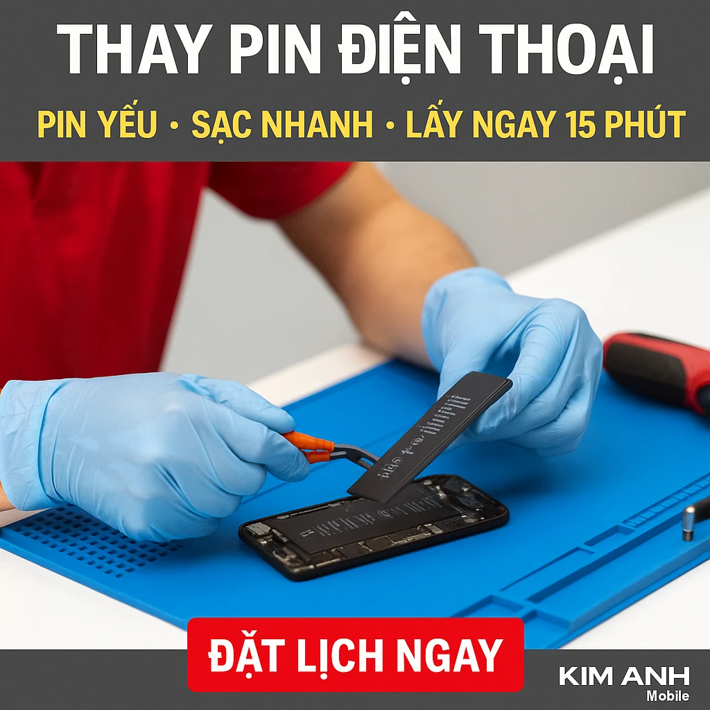 Thay pin điện thoại samsung