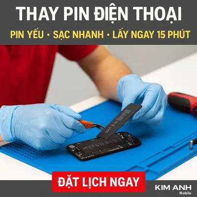 Thay pin điện thoại samsung