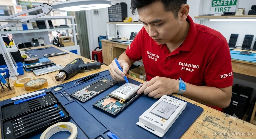 Thay pin Samsung Galaxy S22 Ultra lấy ngay tại Kim Anh Mobile Đà Nẵng
