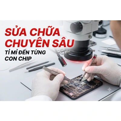Sửa chữa vi mạch điện thoại chuyên sâu tại Kim Anh Mobile Đà Nẵng