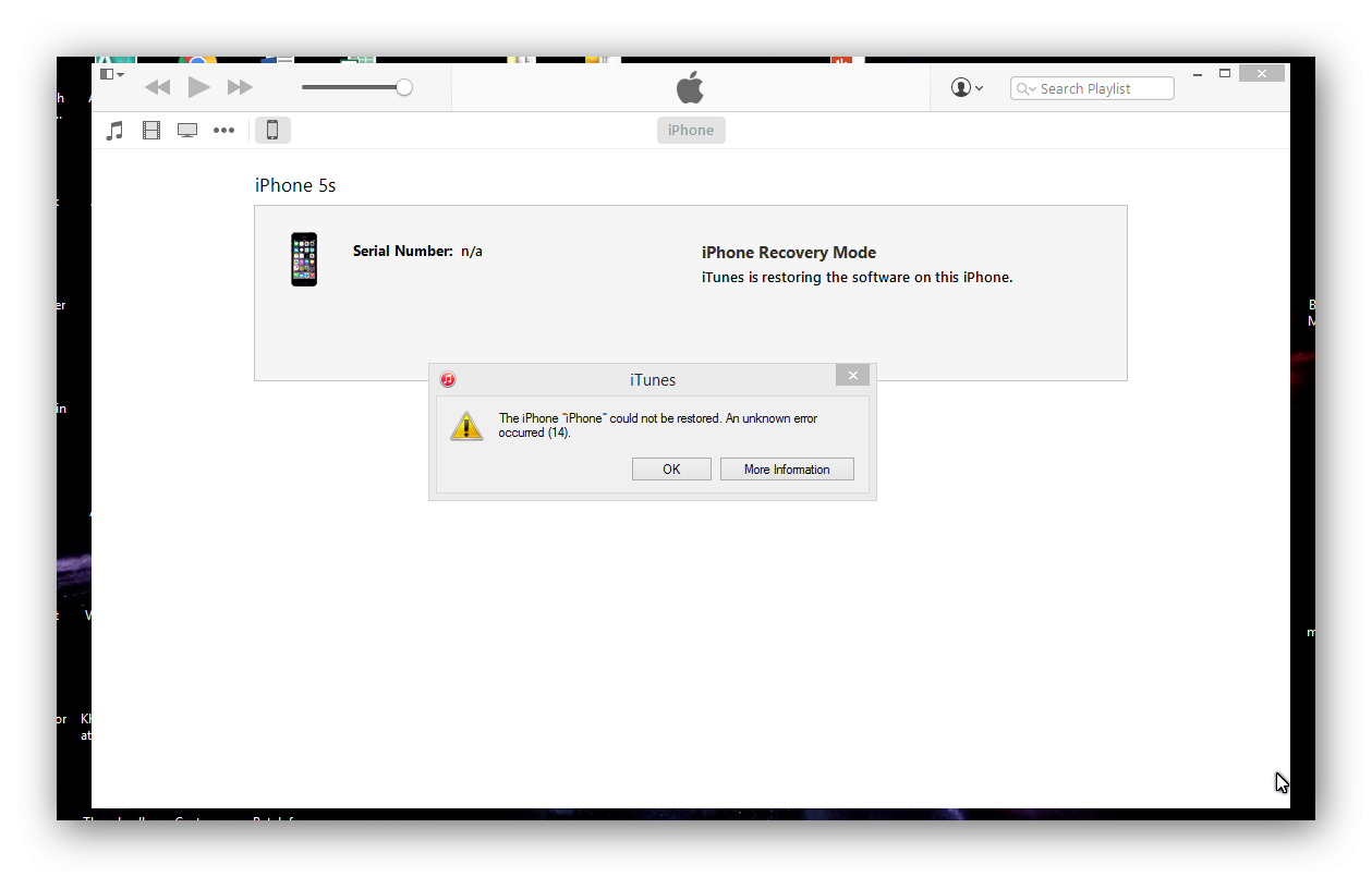 Sửa iPhone 6 Plus restore báo lỗi 26
