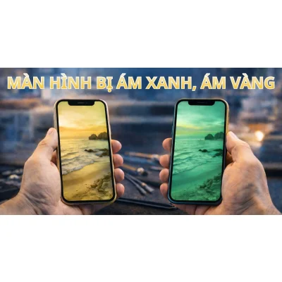 Màn hình bị ám xanh, ám vàng có sửa được không? Cách khắc phục hiệu quả