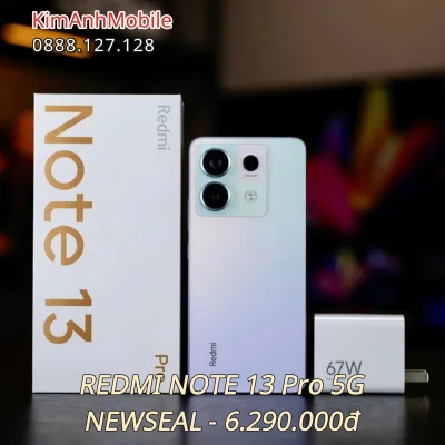 Redmi Note 13 Pro 5G (8/256GB) – MÁY MỚI 100% NEWSEAL – HIỆU NĂNG ĐỈNH CAO, GIÁ HỢP LÝ