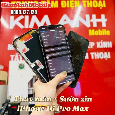 Sửa iPhone 16 Pro Max Vỡ Màn, Gãy Khung Tại Đà Nẵng – Nhanh Chóng, Chính Hãng Tại Kim Anh Mobile