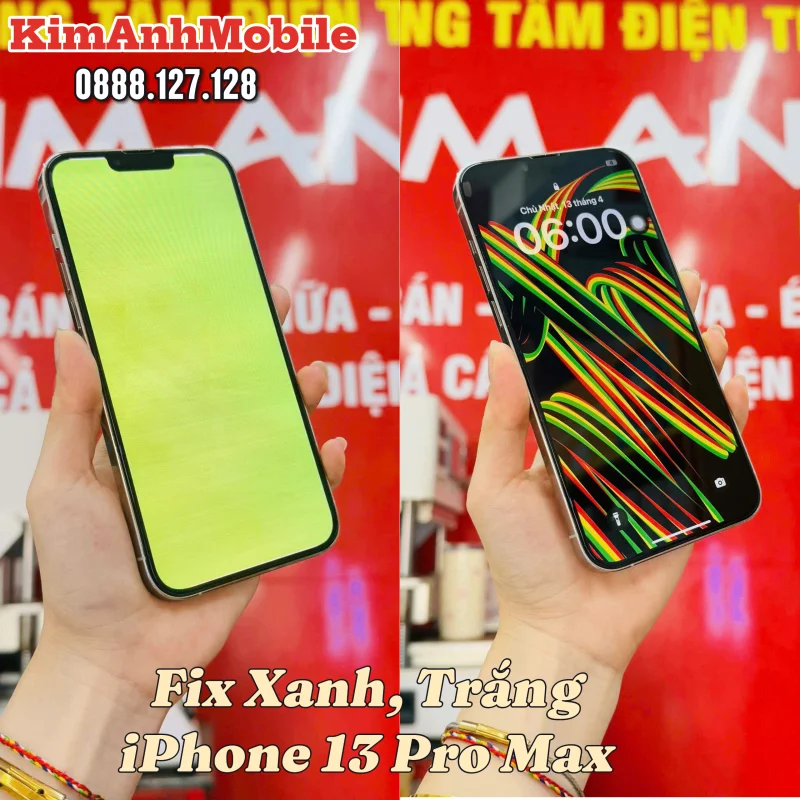 Sửa Lỗi Màn Hình Xanh, Trắng iPhone 13 Pro Max Tại Đà Nẵng – Fix Dứt Điểm Tại Kim Anh Mobile