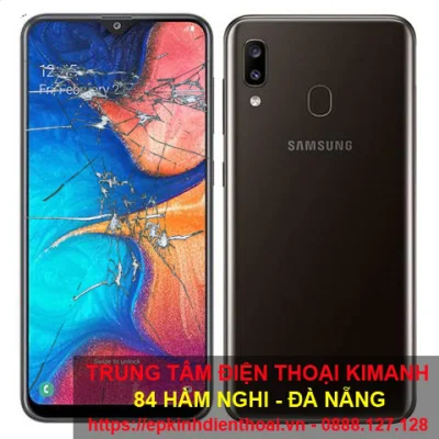 Ép kính điện thoại samsung A20