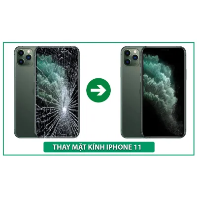 Ép kính iphone 11 Pro tại Kim Anh Mobiles
