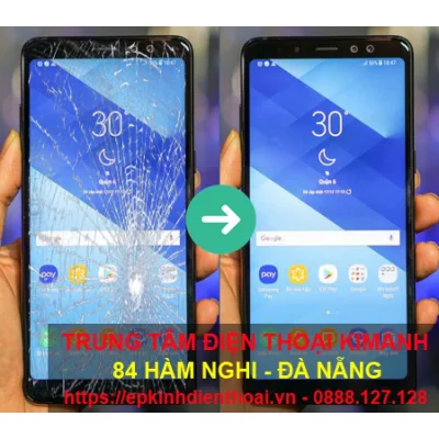 Ép kính, thay màn hình samsung A8, A8 plus chính hãng, giá rẻ, uy tín nhất tại Đà Nẵng