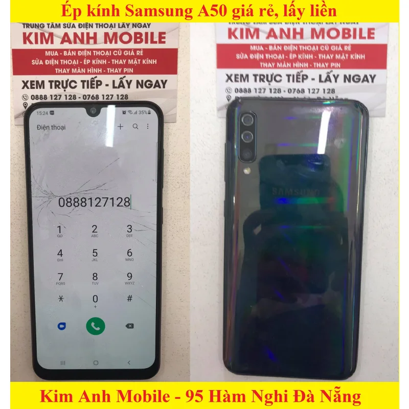 Ép kính, Thay mặt kính Samsung A50, A50s tại Đà Nẵng