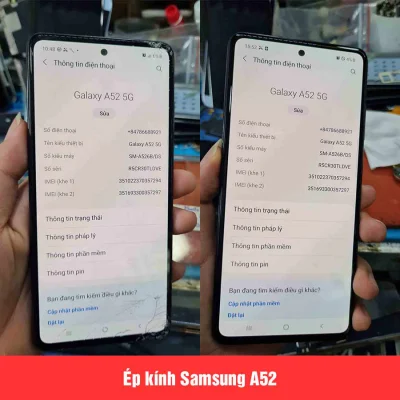 Ép kính, Thay mặt kính Samsung A52, A52s tại Đà Nẵng