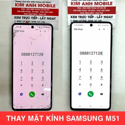Ép kính, Thay mặt kính Samsung M51 tại Đà Nẵng