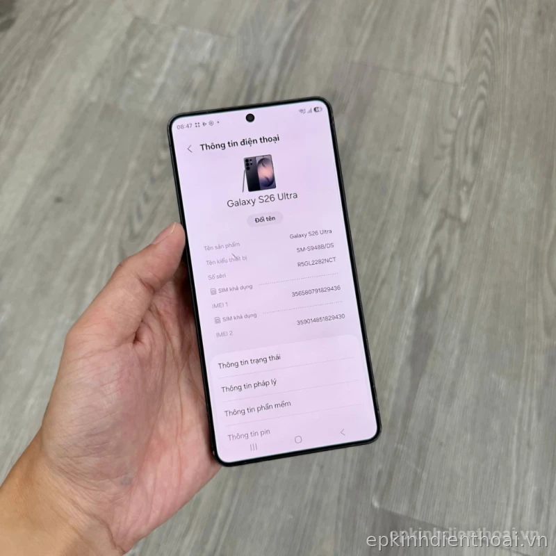 Samsung Galaxy S26 Ultra 5G 99% (12GB/256GB) | Giá Cực Tốt, Trả Góp 0% Tại Đà Nẵng
