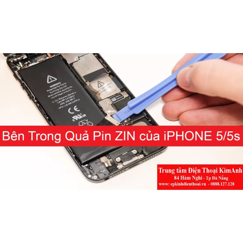 Thay Pin IPhone 5, 5s - Pin Pisen Tốt Nhất Thị Trường Đà Nẵng