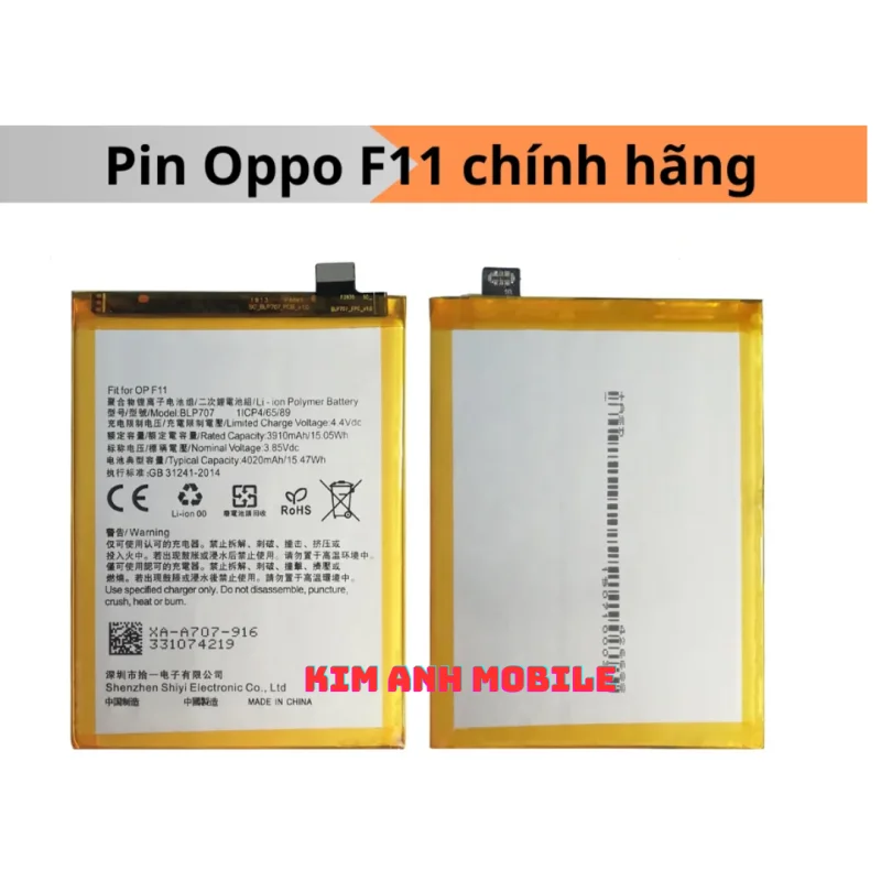 Thay Pin Oppo F11 Tại Kim Anh Mobile