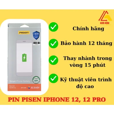Thay Pin Pisen Chính Hãng Iphone 12, 12 Pro Tại Đà Nẵng
