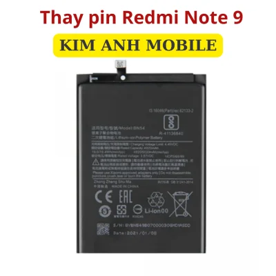 Thay pin Redmi Note 9 giá rẻ tại Kim Anh Mobiles